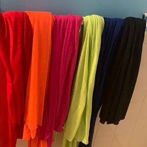 Brand new colorful scarves